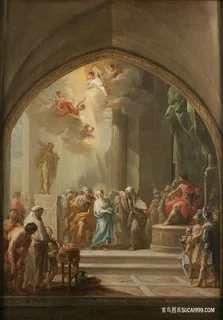 人物聚集高清油画