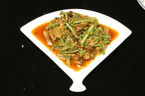 0956茄子烩豇豆 0956茄子烩豇豆