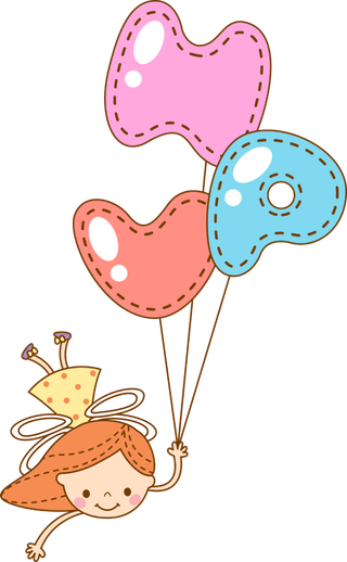 气球 人物 卡通