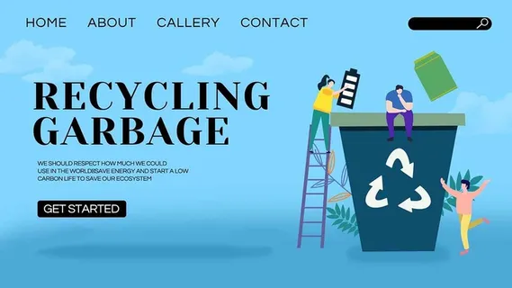 英文环保宣传海报PSD模板