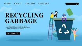 英文环保宣传海报PSD模板