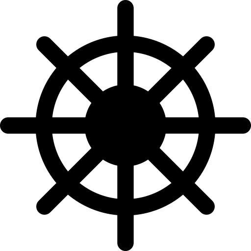 PNG船轮舵免抠(512x512)