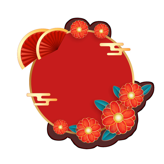 灯笼框装饰新年