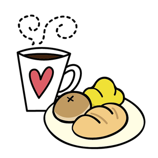 爱心早餐卡通