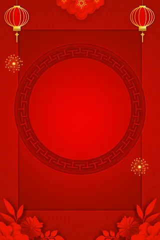 新年春节喜庆摄影楼背景图设计素材