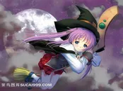 可爱动漫女孩插画素材
