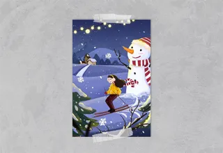 冬至插画 冬至海报