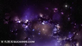 星光灿烂的外太空场面