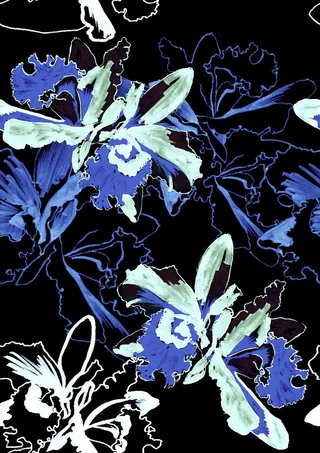 花卉唯美手绘花朵面料纹理手机壳布料面料印花服装矢量图案素材