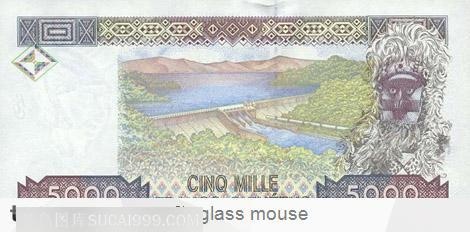 5000元外币上的水坝