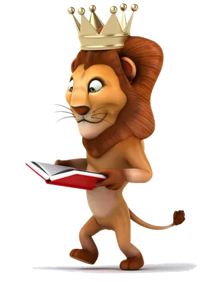 狮子卡通狮子王看书少儿兴趣班