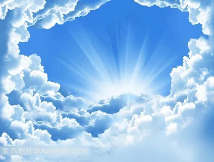 蓝天白云阳光图片 蓝天白云阳光图片