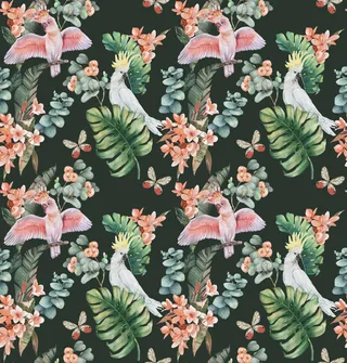 花卉唯美手绘花朵面料纹理手机壳布料面料印花服装矢量图案素材