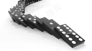 多诺米骨牌高清摄影素材
