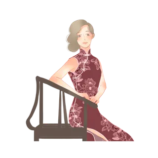 传统旗袍美女 (59)