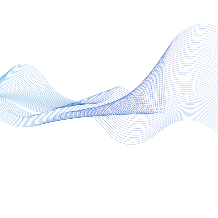蓝色波纹渐变线条科技电商免抠png