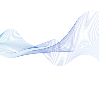 蓝色波纹渐变线条科技电商免抠png