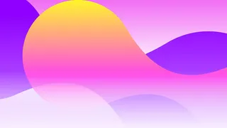 极简剪纸波浪弥散光渐变背景图