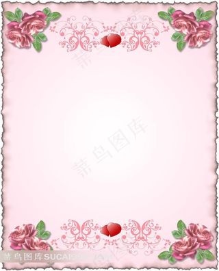 精美鲜花艺术相框模板