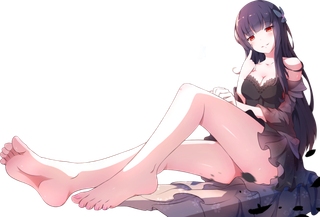 性感坐姿女孩卡通人物简笔