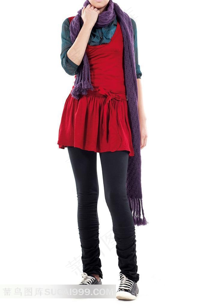 时装美女摄影素材