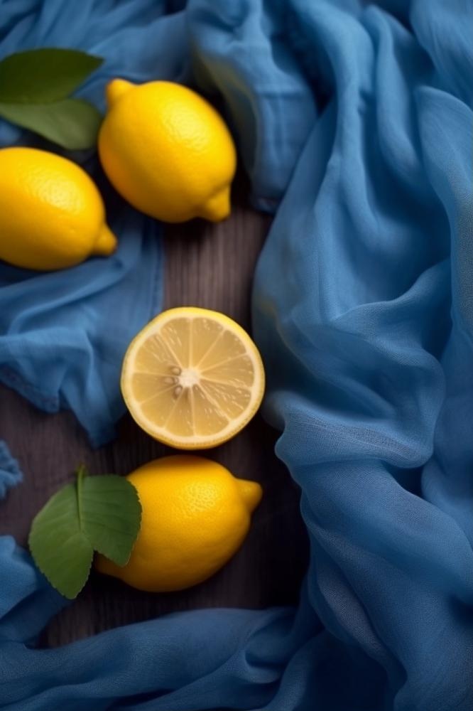 柠檬薄荷摄影背景图