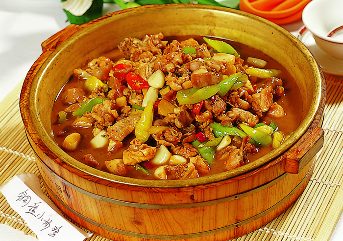 0806C-390铜盘小炒鸡