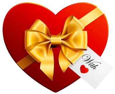 心形蝴蝶结情人节