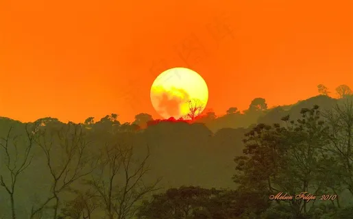 日出日落海上素材