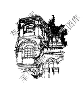 城堡简画矢量图 城堡简画矢量图