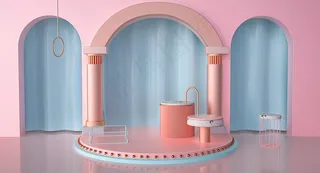 C4D电商场景模型渲染背景