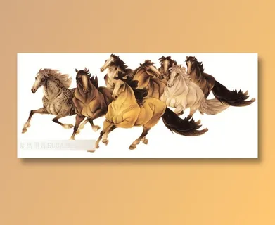 八骏马设计素材