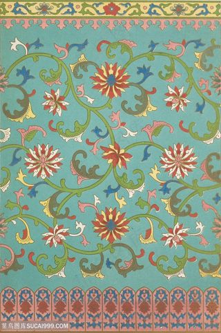 鲜花纹路中式传统纹样集锦中国风图片