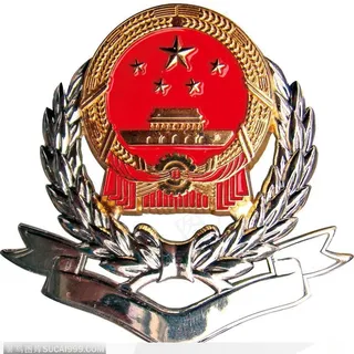 中国*局*警徽特写