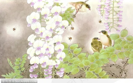 铃兰花丛里的鸟儿们 铃兰花丛里的鸟儿们