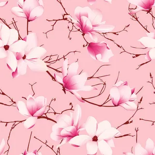 花卉唯美手绘花朵面料纹理手机壳布料面料印花服装矢量图案素材