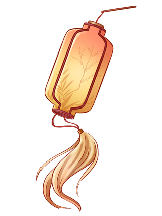 新年元素梅花冬天春节新年中国风灯笼