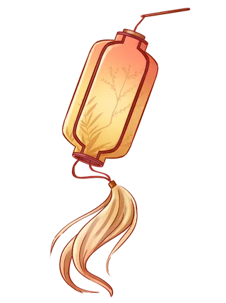 新年元素梅花冬天春节新年中国风灯笼