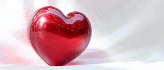 简约爱心3D立体，公益活动情人节感恩节