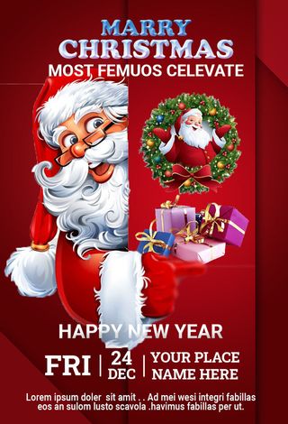 设计冬天圣诞节素材