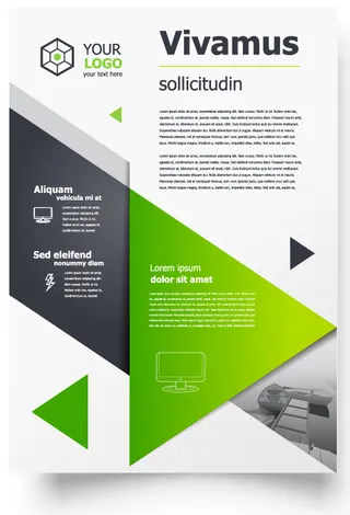 包装宣传册设计模板传单页抽象商务宣传册A4模板创意封面趋势宣传