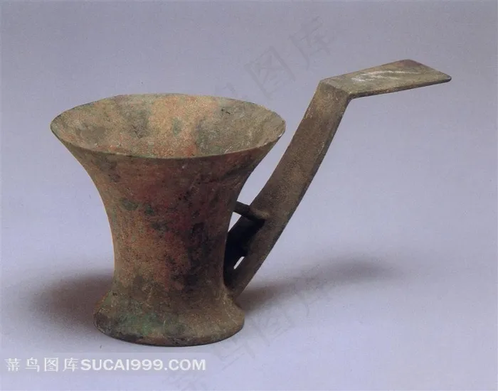 古代青铜酒勺子高清素材