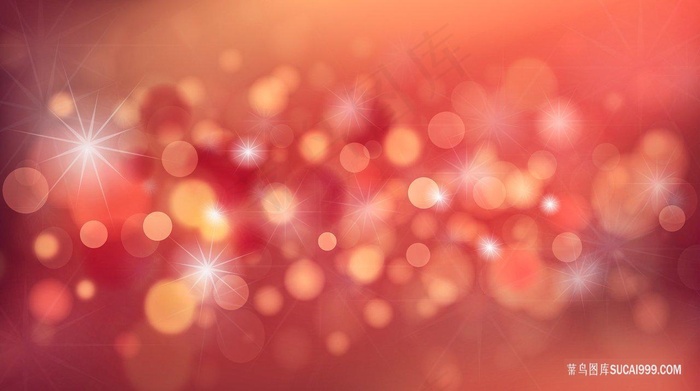 梦幻红色渐变炫光光斑背景