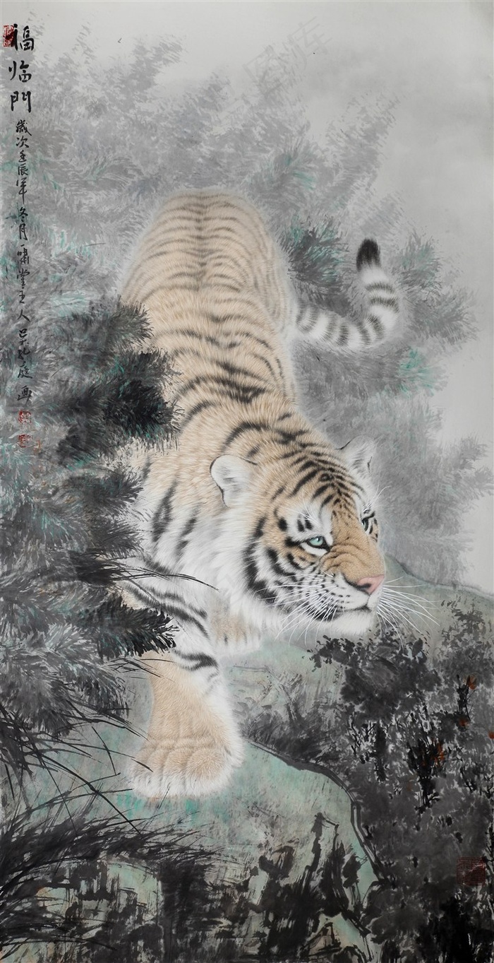 猛虎图艺术画