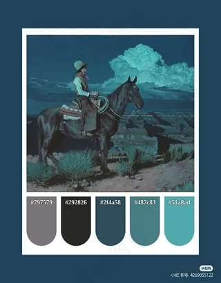 高质量插画配色色卡