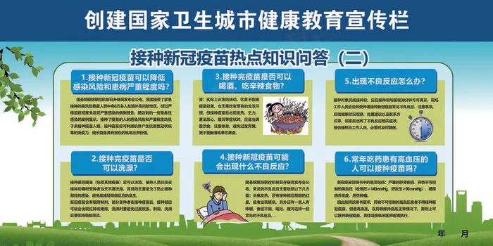 创建卫生城市健康教育展板psd模版下载