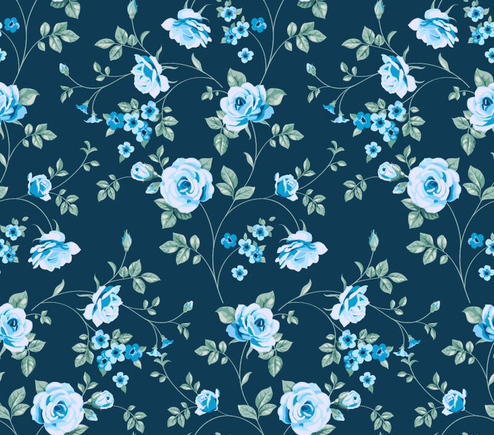 花卉唯美手绘花朵面料纹理手机壳布料面料印花服装矢量图案素材