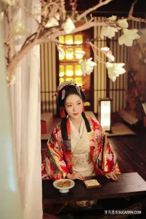 和服写真古装美女图片