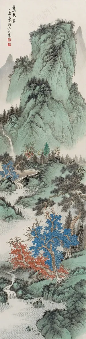 王军河《传统山水皴法解析》已出版54青山泉韵