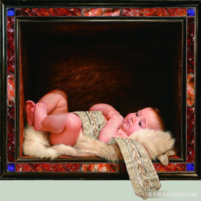 婴儿高清艺术油画